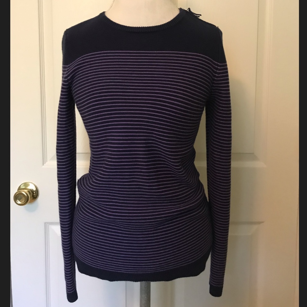 Talbots Navy Blue/Purple Sweater
